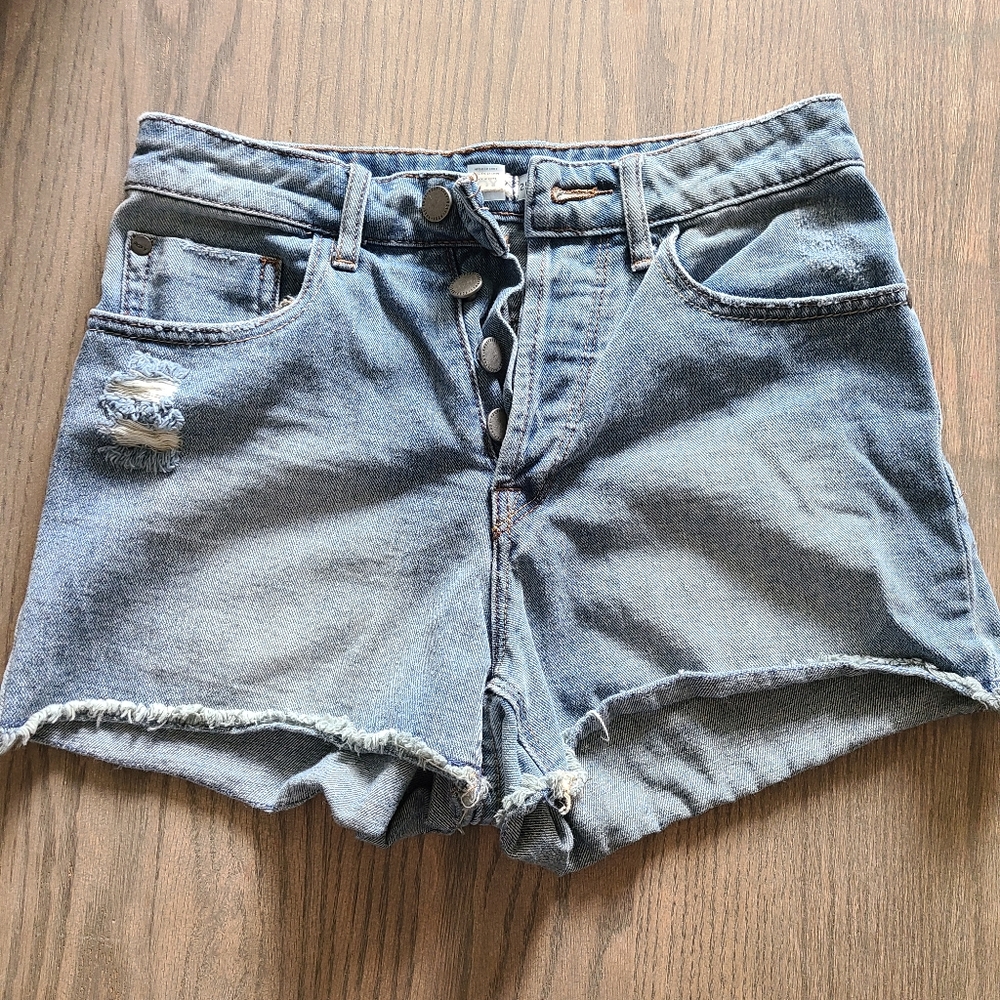 Roxy high rise jean shorts